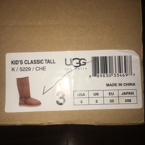 Kids Tall chestnut UGG boots - Picture 7 of 8